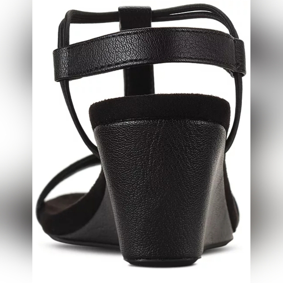 EUC black wedge sandals 9W - Picture 7 of 16